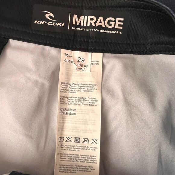 Men's Rip Curl Mirage Freebird Mid Length Patriotic Flag Boardshorts Size 29 NWT - Picture 9 of 14